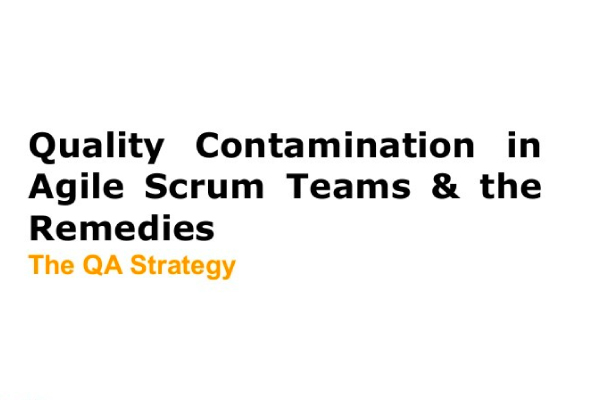 Quality Contaminations in Agile Scrum Teams